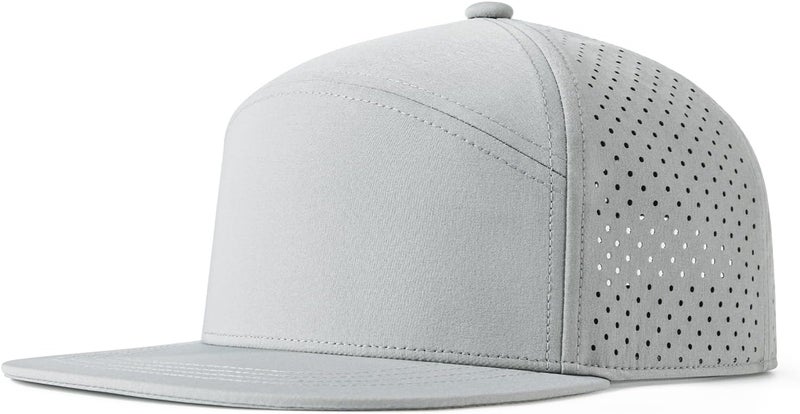 FEINION Men Flat Brim Adjustable Performance Hat Snapback Laser Perforated Baseball Cap - Image 1